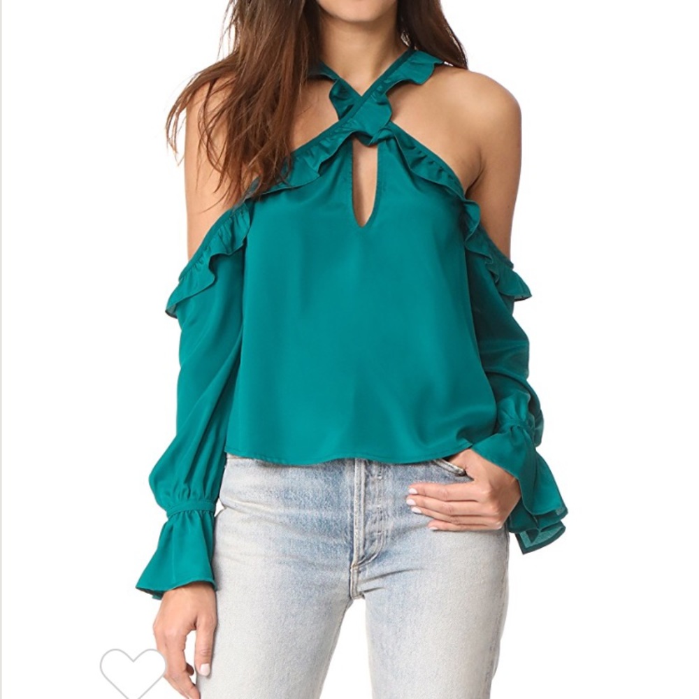 LIKELY Kinley blouse in Veridian